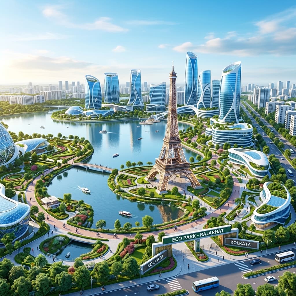 Eco Park Rajarhat New Town 3D AI Innovation